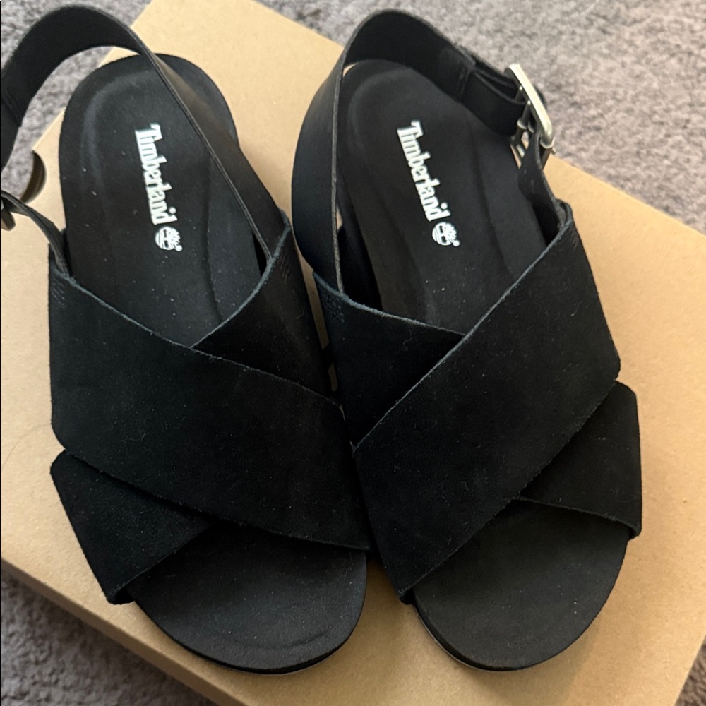 Timberland Women's Elegant Black Sandals